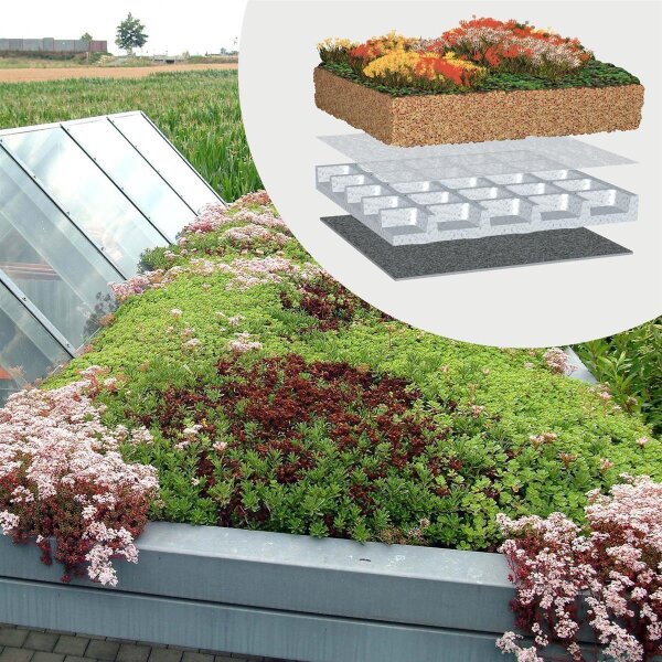 BauderGREEN Gründachpaket light 80kg/m² - 18m²