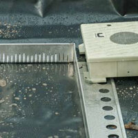 Kiesfangleisten Aluminium / Edelstahl 2,5m