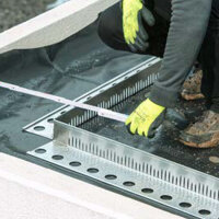 Kiesfangleisten Aluminium 2500x60x2,0mm