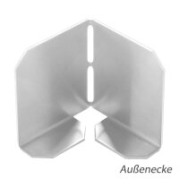 Eck-Verbinder zu Kiesfangleisten Aluminium / Edelstahl